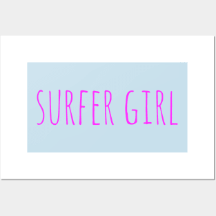 Surfer girl surfer girls design Posters and Art